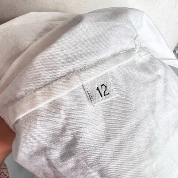 All Saints White Floral Kaleidoscope Collared Eyelet Lace Dress 12 - Picture 7 of 7